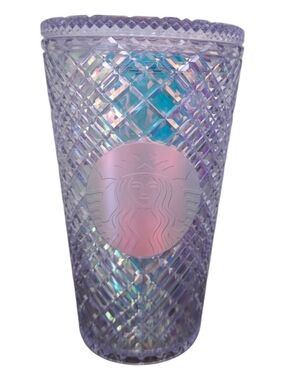 16 Oz Starbucks Iridescent Diamond Studded Tumbler